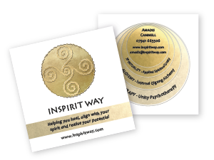 Inspirit Way square business card