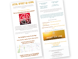 Qigong email campaign design