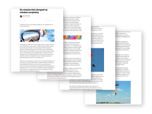 Personal Development Writing